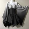 Nuqqichongtian Medieval Renaissance Dress for Women, White, XXL view 2