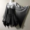Nuqqichongtian Medieval Renaissance Dress for Women, White, XXL view 3