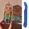 Tyinerc Stained Glass Foil Crimper, Hand Foiling Tool for Stained Glass view 3