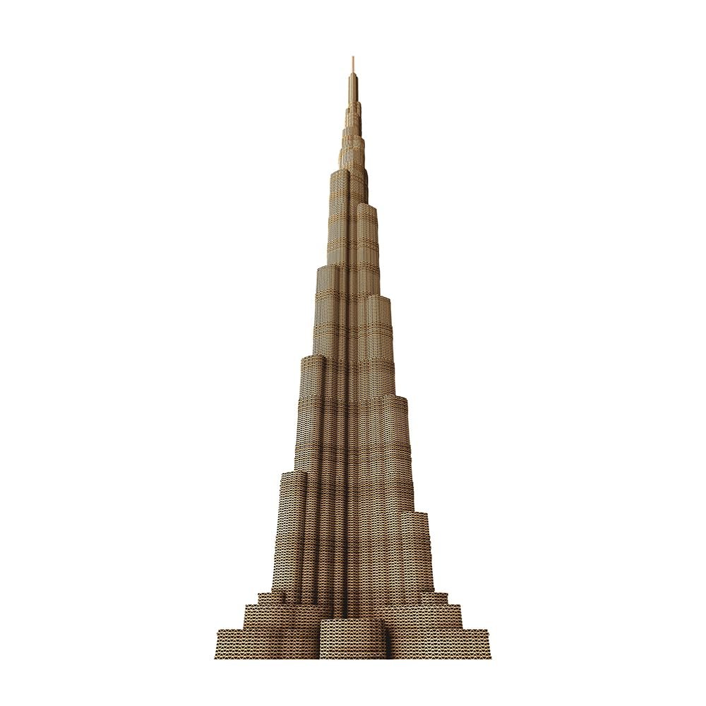 CARTONIC Burj Khalifa Dubai 3D Cardboard Puzzle Sculpture Kit