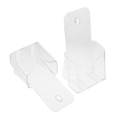 Acrylic A6 Brochure Holder, Wall-Mounted, 2-Pack, Transparent