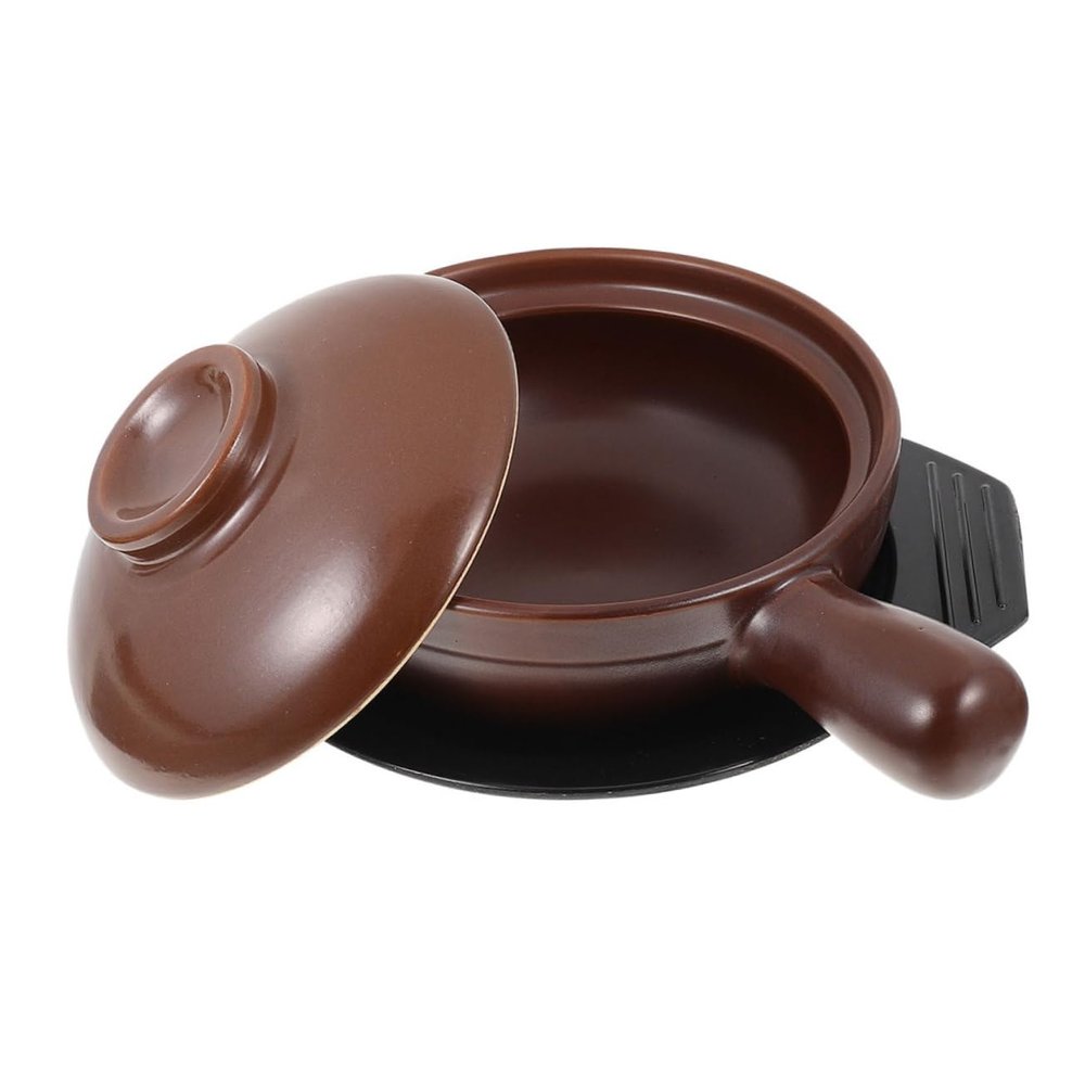ULTECHNOVO Ceramic Cooking Pot with Handle