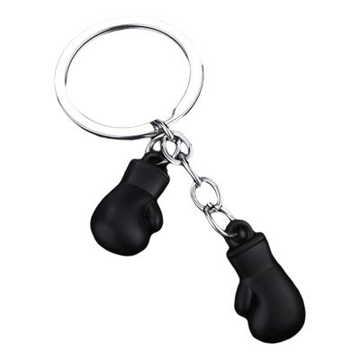 Gissroys Miniature Boxing Glove Keychain, Black, One Size