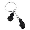 Gissroys Miniature Boxing Glove Keychain, Black, One Size view 1