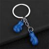 Gissroys Miniature Boxing Glove Keychain, Black, One Size view 4