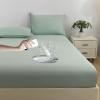 HAIBA Waterproof Mattress Cover 200 x 220 cm, up to 30 cm, Blue and Green view 1