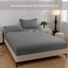 HAIBA Waterproof Mattress Cover 200 x 220 cm, up to 30 cm, Blue and Green view 2