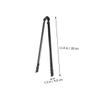 Alipis 4-Piece Outdoor Grill Charcoal Tongs, Metal with Heat-Resistant Handle view 2