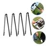 Alipis 4-Piece Outdoor Grill Charcoal Tongs, Metal with Heat-Resistant Handle view 3