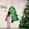 Felt Christmas Tree Ornament Set with Snowman, Removable Ornaments, Hanging Door and Wall Decor view 3