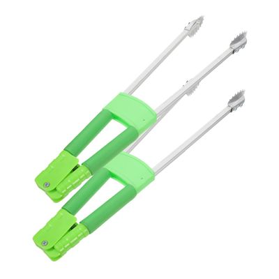 VALICLUD Trash Grabber Pickup Tool, Iron and Plastic, 2-Piece Set with Ergonomic Handle