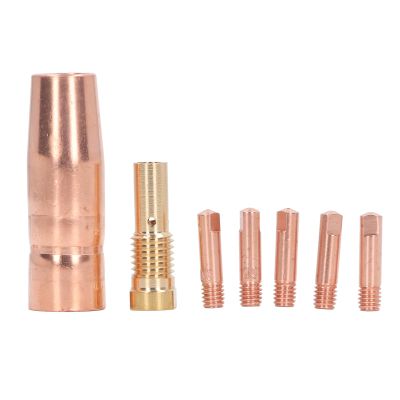 MIG Welding Gun Accessory Kit, Brass Nozzle and Tips, Flux-Core Gasless, 0.9 mm (0.035 in), for Century FC90 80GL, Forney Easy Weld 261308 306 and Ti Easy Flux 125
