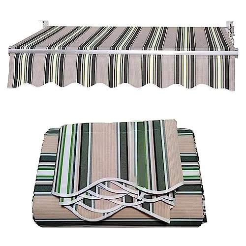 Retractable Patio Awning Replacement Canopy, Waterproof Outdoor Sunshade