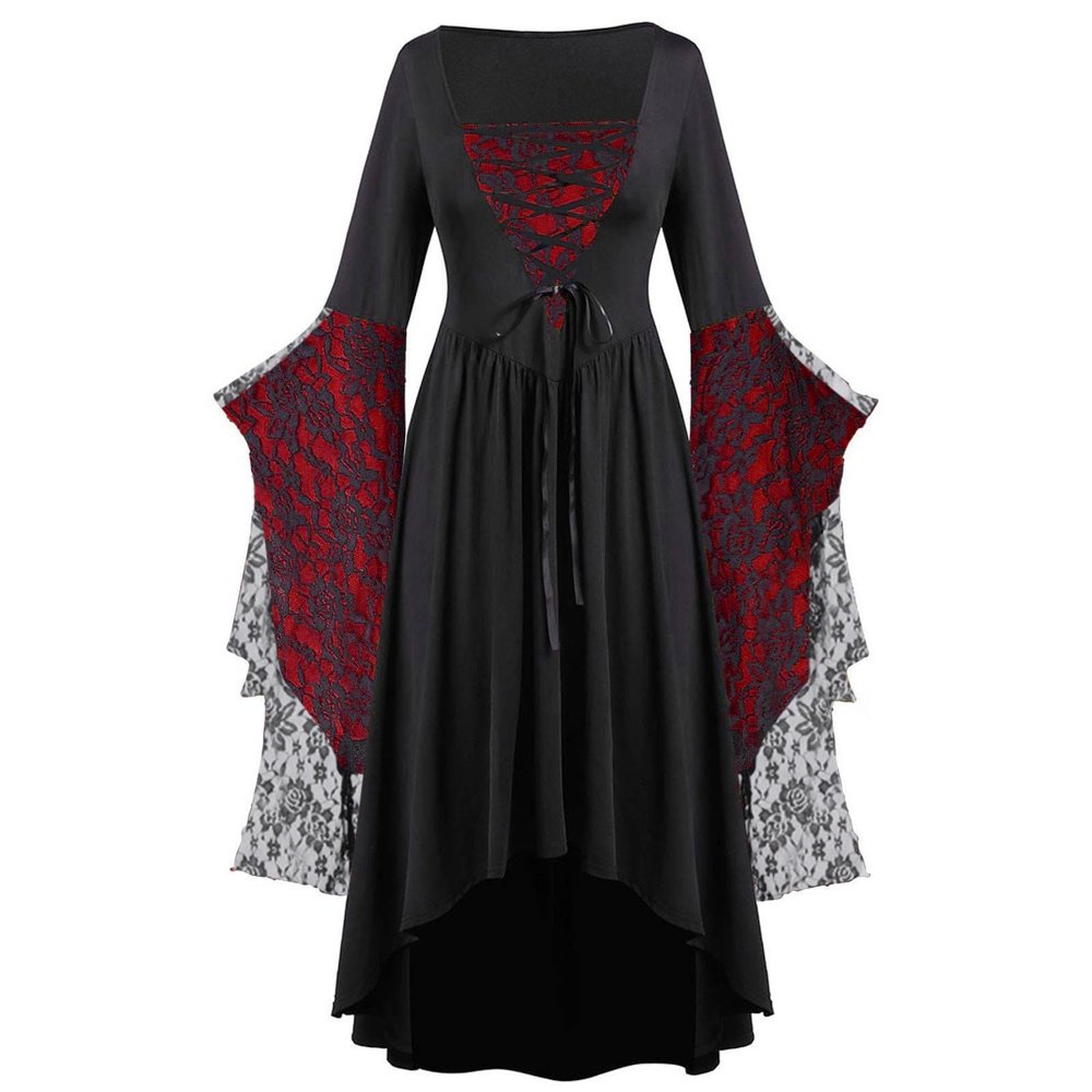 Women's Halloween Vampire Witch Gothic Medieval Dress