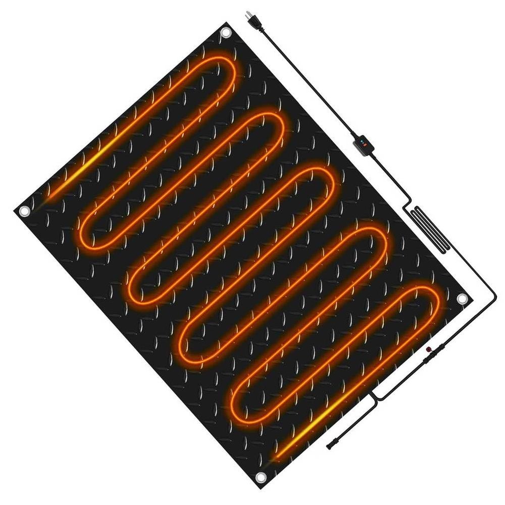 Heated Snow Melting Mat for Walkways and Stairs, 1 Piece, 76.2 x 121.9 cm