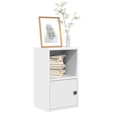 KTHLBRH White Bookshelf, Decorative Office Shelf for Bedroom, 31 x 24 x 52 cm