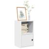 KTHLBRH White Bookshelf, Decorative Office Shelf for Bedroom, 31 x 24 x 52 cm view 1