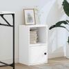 KTHLBRH White Bookshelf, Decorative Office Shelf for Bedroom, 31 x 24 x 52 cm view 2