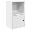 KTHLBRH White Bookshelf, Decorative Office Shelf for Bedroom, 31 x 24 x 52 cm view 4
