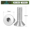 ORTAVA 100-Pack M4 x 16 mm Countersunk Hex Socket Screws view 2