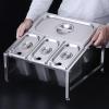 Pizza Topping Station, 304 Stainless Steel Ingredient Containers with Lids (N) view 2