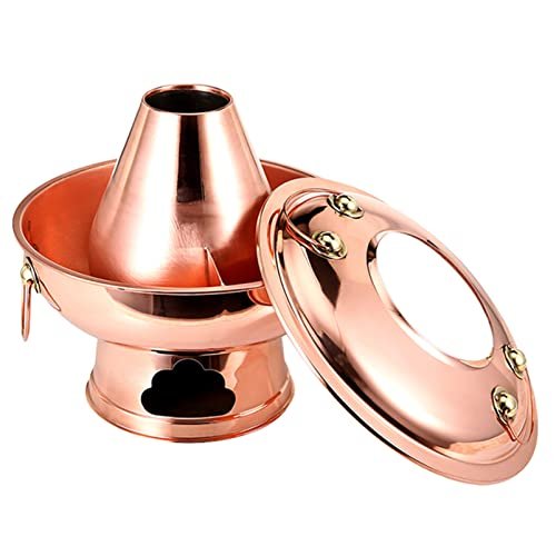 Chinese Shabu Shabu Copper Hot Pot with Charcoal Stove