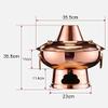 Chinese Shabu Shabu Copper Hot Pot with Charcoal Stove view 2