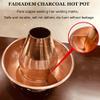 Chinese Shabu Shabu Copper Hot Pot with Charcoal Stove view 4