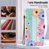 YKTO Flip Case for Samsung Galaxy A22 4G, Seven-Color Floral Design, Premium Leather, RFID Blocking, Magnetic Wallet Case view 2