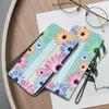 YKTO Flip Case for Samsung Galaxy A22 4G, Seven-Color Floral Design, Premium Leather, RFID Blocking, Magnetic Wallet Case view 3