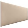 DHOME Smooth Upholstered Faux Leather Headboard, 70 cm High, 4 cm and 8 cm Thick, Wall-Mounted Acoustic Sound-Absorbing Headboard for Bedroom Beds, Beige, 140 cm, 4 cm Thick view 1