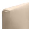 DHOME Smooth Upholstered Faux Leather Headboard, 70 cm High, 4 cm and 8 cm Thick, Wall-Mounted Acoustic Sound-Absorbing Headboard for Bedroom Beds, Beige, 140 cm, 4 cm Thick view 3