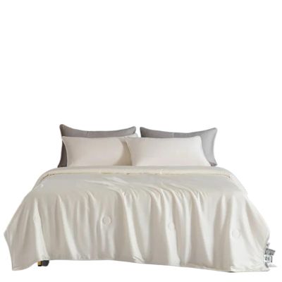 GSJNHY Cooling Blanket, Lightweight Summer Quilt with Double-Sided Cooling Fabric, White, 200 × 230 cm, 1.55 kg