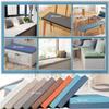 Non-Slip Bench Cushion, 5 cm Thick, Warm Coffee, 100 x 30 x 5 cm view 2
