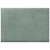 DHOME Smooth Upholstered Headboard in Aqualine Fabric, 70 cm High, 4 cm Thick, Wall-Mounted Acoustic, Sound-Absorbing, Water Green, 100 cm view 2