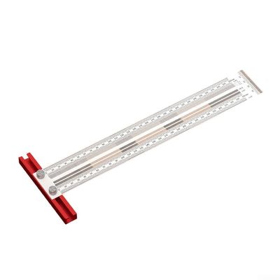 T-Type Hole Marking Ruler, Stainless Steel, 300 mm