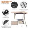 Patio Swing Canopy Replacement Cover for 2/3-Seat Garden Swing, Waterproof Sun Protection, Gray, 210D, 191 × 120 × 18/23 cm view 3