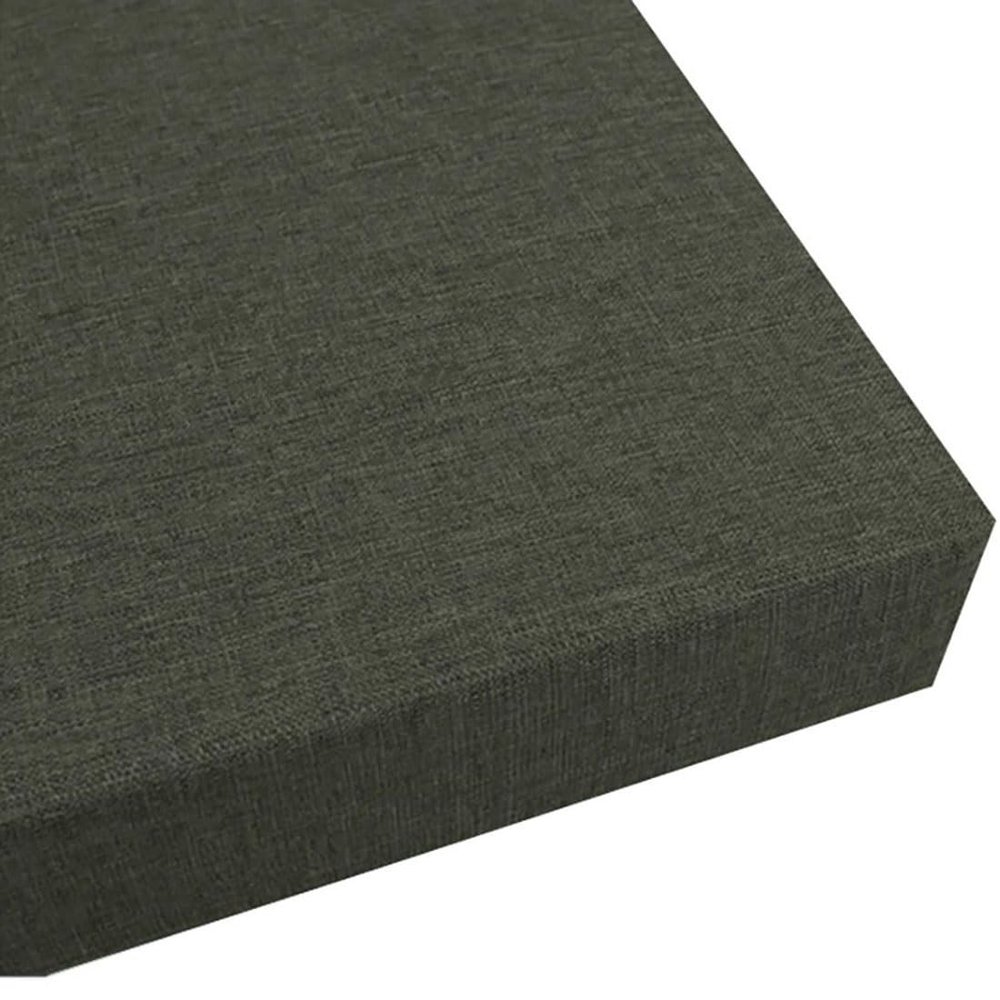 Indoor/Outdoor Bench Cushion, 90 x 50 x 5 cm, Black Gray