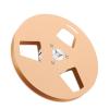 Asixxsix 5-Inch Empty Tape Reel, 1/4-Inch, 3-Hole Aluminum Alloy, Gold view 1