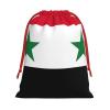 Syrian Arab Republic Flag Printed Drawstring Gift Bags view 1