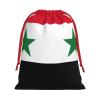 Syrian Arab Republic Flag Printed Drawstring Gift Bags view 2
