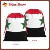 Syrian Arab Republic Flag Printed Drawstring Gift Bags view 3