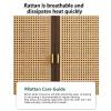 AYHARYLH Hidden Wi-Fi Router Cabinet with Double Shelves, Natural, 70 x 50 x 25 cm view 4