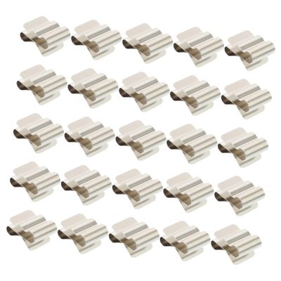 LIFKOME Tool-Free Stainless Steel 301 Cable Clips, 50-Pack