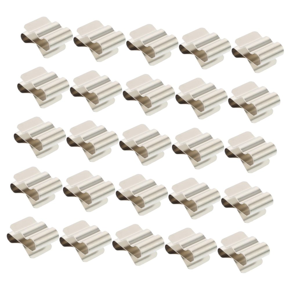 LIFKOME Tool-Free Stainless Steel 301 Cable Clips, 50-Pack