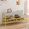 Shoe Storage Bench with Seat and Open Shelving view 1