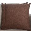 Linen Pillow Covers, 2-Pack, Dark Brown, 60 x 70 cm view 1
