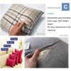 Linen Pillow Covers, 2-Pack, Dark Brown, 60 x 70 cm view 2