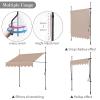 Adjustable Freestanding Patio Awning with Hand Crank, 2.5 m High view 3