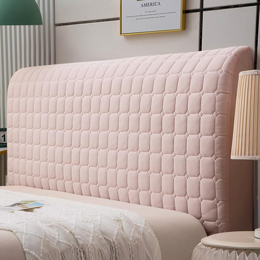 Stretch Quilted Headboard Cover, Pink, 2.1 m